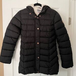 Girl Black Puffer Jacket